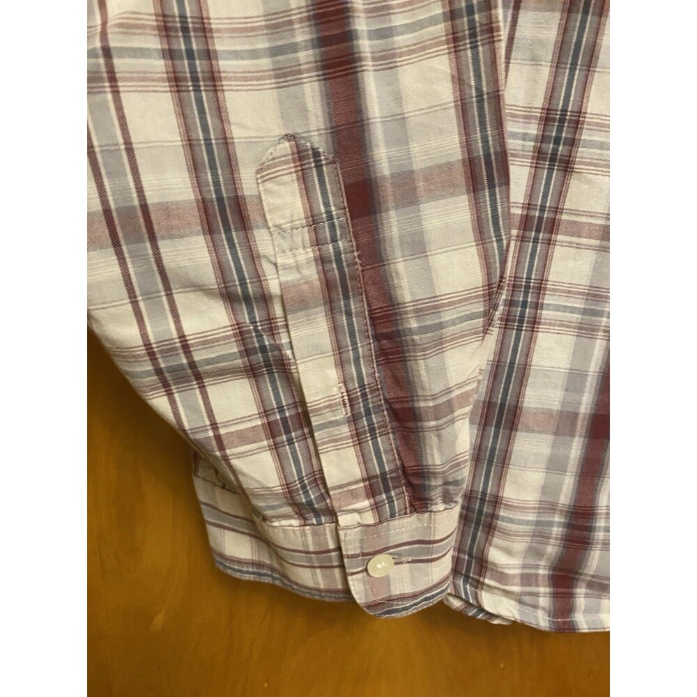 Aeropostale Shirt Mens Multicolor Plaid Long Sleeve Button Up Size XL 100% cotto - Picture 6 of 10